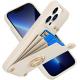 Cardholders with iPhone 13 Pro Max, 360° rotating ring holder, leather holder card slot case, RFID shockproof cover,