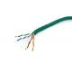 Bulk Unshielded CAT6 Ethernet Cable Green PVC Twisted Wire for Camera Video Transfer