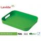 Fancy Durable Green Bamboo Fiber Tray Non - Flammable With Delicate Appearance