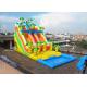 Jungle Inflatable Water Slide With Pool , Commercial Inflatable Water Slide For Playground