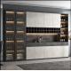 Melamine HDF Living Room Display Cabinet Modern Wine Cabient With LED Light