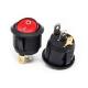 12V 3 Pin Car Autos Boat Round Rocker Dot LED Light Toggle Switch