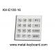 IP65 Rated Vending Machine Metal Keypad , 16 key keypad 4 x 4