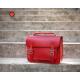 Red Large Handbags Handmade Vintage Leather Briefcase
