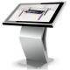 Silvery 43in Interactive Multi Touch Table Support LAN WLAN Standing Kiosk