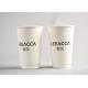 400ml Disposable Paper Cups Logo Printed Insulated Paper Coffee Cups