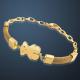 Simple Gold Plated Stainless Steel Chain Bracelet Size Customized For Ladies