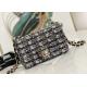 Mouth Cover Luxury Chain Bag Stitching Wool Metal Collocation