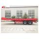 FEA Analysis 40 Foot Flatbed Trailer , PRO - E Design Extendable Flatbed Trailer