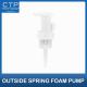 304/316 Spring 30mm Foam Pump With Method Of Lock With Clear Overcap