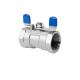 PN1.0-32.0MPa Nominal Pressure 1PC Ball Valve with Butterfly Handle in 201/304/316 Steel