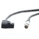 Straight Red Camera Monitor Cable Lemo 6 Pin Female To D Tap