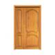 Waterproof Finished Surface Solid Wood Entrance Doors 125cm Length OEM