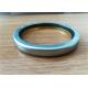 Metal Dust Iron Wiper Rubber Oil Seal , Blue Hydraulic Rod Piston Seal