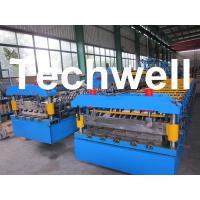 High Speed Galvanised Roofing Sheet Roll Forming Machine With Hydraulic Cutting