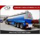 Crude Oil Tank Semi Trailer Fuel / petroleum 50000 liters Steel Petro Tanker Semi Trailer