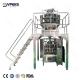 High Speed Multihead Weigher Packing Machine With Double Belts Pull Film