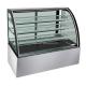 1.2m 2 Layer Curved Glass Warming Showcase Food Display Warmer Hot Food Heating Display Showcase Display