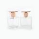 Square 30ml Pressed Glass Perfume Bottle Toner Spray Bottle Cosmetics Subpackage Sample Bottle