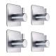 Durable and Waterproof Stainless Steel Adhesive Hooks for Bathroom and Kitchen