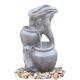 Faux Rock Creek Tiered Outdoor Water Fountains With OEM Acceptable