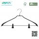 Betterall Superior Black PVC Metal Hanger with Non-slip Clips
