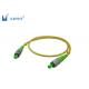 FC SM Fiber Optic Jumper Cables Low Insertion Loss And Back Reflection Loss