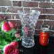 24CM Tall Dew point pattern vase high Clear glass vases China wholesale supplier