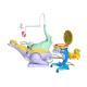 Children Dental Chair Unit With Halogen Light , Adjustable Hospital Kids Dental Chair