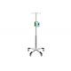 5 Leg Infusion Syringe Pump Stand 4 Hooks Aluminum Alloy Base