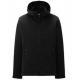 Bulk Polyester Black Hooded Anorak Jacket Sports Apparel Eco Friendly