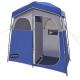 2.11*1.07*2.13M Blue Waterproof Polyester Instant Pop Up Privacy Tents With Full Coverage Zippered Door And Windows
