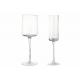 Mouth Blown 220mm 17oz Crystal cylindrical Wine Glasses Goblet