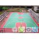 Multi Use Outdoor Rubber Basketball Flooring , Backyard Basketball Court