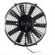 Plastic 11 Inch Universal Radiator Cooling Fan Black Color 12v With Straight Blade