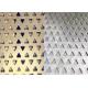 Triangle Hole 3mm To 10mm Perforated Metal Mesh For Noise Reduction