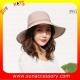 AK17592 fashion Wide brim sunny beach foldable summer straw hats for womens in stock , promotion cheap hats .