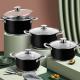 Restaurants 5pcs Stainless Steel Straight Pot Quality Kitchenware and Cookware Set