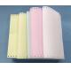 pink yellow blue green color offset bank NCR paper sheets forms
