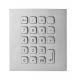 19 Keys Water Proof Metal Keypad Stainless Steel desk top solution with USB and PS2 interface