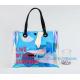 custom pvc handle bag,pvc gift bag, packaging packing handle bag with button close, vinyl clear pvc tote bags, Reusable