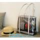 promotional PVC handle bag, Pocket Beach Shoulder Bags, Simple designed plastic beach bags, eco handle pvc blanket packi