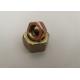 Carbon Steel Hex Head Nuts Galvanized Hot Dip With Yellow Zinc Color M3-M24