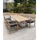 OEM Nordic Simple Outdoor Teak Wood Dining Table And Chairs