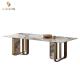 Luxury Modern Home Furniture Dining Room Table Stainless Steel Marble Dining Table
