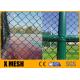 High Strength Stadium Galvanized Chain Link Fence 2.0mm Post Rail Thickness 3X3