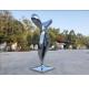 Modern Mirror Stainless Steel Sculpture Abstract Garden Sculpture Public Decoration