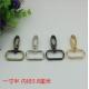 Nickel free zinc alloy 38 mm oval ring bag hardware snap hook for  leather straps