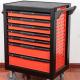 Central Lock Vertical Tool Box Trolley On Wheels 7 Drawer Cart