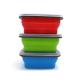 600ml Foldable Silicone Food Container Microwavable For Camping